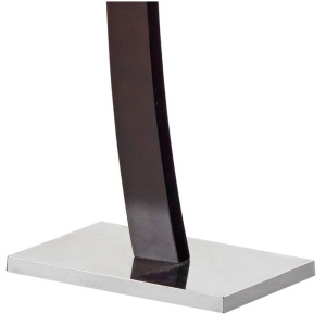 Portmantou suport haine HM WU13, lemn, baza metalica cromata, 117 cm, wenge - Img 3