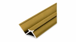 Profil coltar de interior, pentru panouri SPC de 3 mm, finisaj auriu, 2.95 metri
