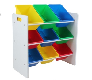 Raft depozitare jucarii cu 9 cosuri multicolore, U-Grow - Img 2