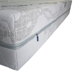 Saltea cu arcuri impachetate individual, Neptun Memory Pocket Comfort 140x200x30cm, 7 zone de confort, spuma poliuretanica HR, memory foam 4 cm, husa detasabila tricot, hipoalergenica, fermitate mediu spre soft, Saltsib - Img 3