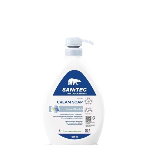 Sanitec, Sapun lichid, Antibacterian, Iris albastru, 1000 ml