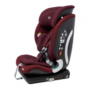 Scaun auto I-size U-Grow Goldfix Plus, isofix, 76-150 cm (9-36 kg), boxa bluetooth, rosu - Img 4