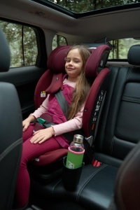 Scaun auto I-size U-Grow Goldfix Plus, isofix, 76-150 cm (9-36 kg), boxa bluetooth, rosu - Img 14