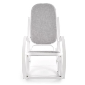 Scaun balansoar HM Max Bis Plus, textil, cadru lemn curbat, 90 kg, alb - Img 3