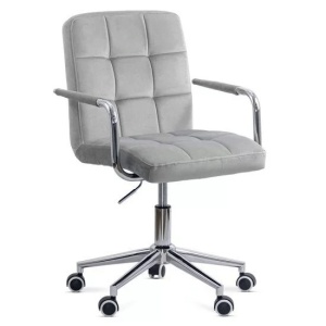 Scaun birou copii OFF 328V, ergonomic, catifea, inaltime reglabila, rotativ, 80 kg - Img 2
