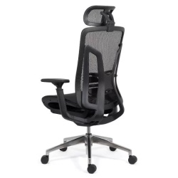 Scaun birou ergonomic multifunctional SYYT 9506, mesh, suport lombar reglabil, cotiere ajustabile,120 kg, negru - Img 3