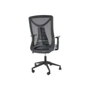 Scaun birou ergonomic SL Q330R, mesh, respirabil, cotiere reglabile, mecanism inclinare, 110 kg, negru - Img 3
