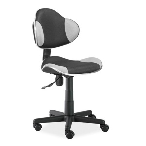 Scaun birou pentru copii cu mesh SL QG2, ergonomic, inaltime reglabila, cadru polipropilena, 60 kg, gri negru