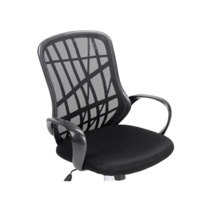 Scaun de birou cu mesh SL Dexter, cadru cromat, mecanism de balans, roti pivotante, 100 kg, negru - Img 3