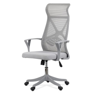 Scaun de birou ergonomic OFF 431, mesh, suport lombar, mecanism de inclinare, roti gumate, cadru polipropilena, 100 kg - Img 2