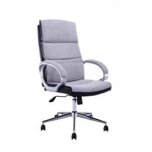 Scaun directorial GN109, textil piele ecologica, inaltime ajustabila, mecanism balans, 100 kg, gri negru