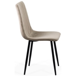 Scaun living BUC 208, catifea, baza metalica - Img 2