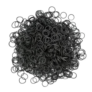 Set elastice mici, cauciuc, 300 bucati, Negru