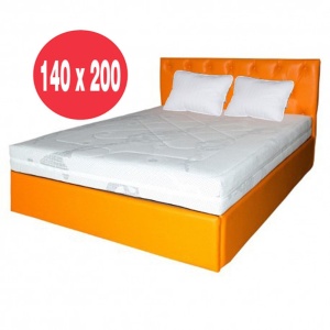 Set Saltea cu spuma cu 5 zone de confort, Helios Memory HR Zone Comfort 140x200x22cm, spuma poliuretanica HR, memory foam 2 cm, husa detasabila tricot, hipoalergenic, fermitate medie spre tare, Saltsib plus 2 perne matlasate, microfibra 50x70cm - Img 2