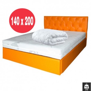Set Saltea cu spuma poliuretanica HR, Memory Foam 4cm, Zeus Memory Comfort Dodolut 140x200x20cm, husa detasabila tricot, hipoalergenica, fermitate tare, greutate maxima sustinuta 150 kg persoana, Saltsib plus pilota vara, 180x200cm, lavabila la 95 C - Img 2