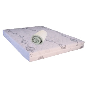 Set Saltea ortopedica, Saturn Memory Plus Comfort 180x200x20cm, cu spuma poliuretanica HR, memory foam 4 cm, husa detasabila tricot, hipoalergenica, fermitate mediu spre tare, Saltsib plus husa microfibra, matlasata ultrasonic, lavabila la 95 C