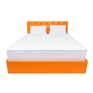 Set Saltea ortopedica, Uranus Standard Spring Comfort 180x200x26cm, plasa de arcuri Bonell, fermitate mediu spre tare, Saltsib plus 2 perne matlasate, umplutura siliconizata hipoalergenica, 50x70cm - Img 2