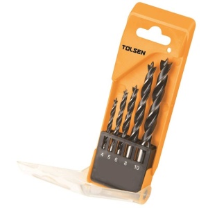 Set Tolsen de 5 burghie pentru lemn 4-10 mm