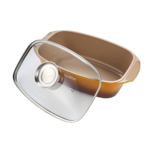 Tava Roaster din aluminiu, 5.3L, cu capac, 39x22.5x11 cm, Cooking by Heinner - Img 3