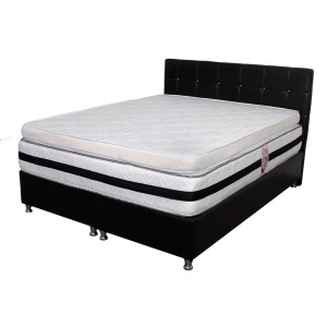 Topper saltea 200x200 spuma 10cm, fermitate medie spre tare, spuma poliuretanica, husa fixa matlasata, microfibra, Saltsib - Img 2