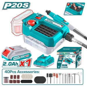 TOTAL - MINI POLIZOR - 20V - 2.0Ah (INCLUDE ACUMULATOR SI INCARCATOR)