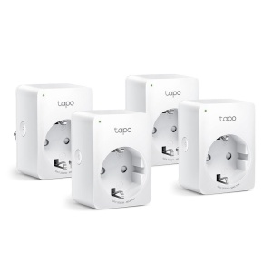 TP-Link MINI SMART WI-FI SOCKET TAPO P110(4-PACK), Protocol: IEEE 802.11b/g/n, Bluetooth 4.2 (doar pentru onboarding), 2.4 GHz, Cerințe de sistem: Android 4.4 sau o versiune mai recentă, iOS 9.0 sau o versiune mai recentă, Cerinte de alimentare: AC - Img 1