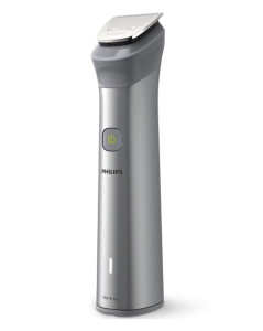 Aparat de tuns barba si parul PHILIPS 10 in 1 Multigroom All in One MG5920/15, Tehnologie BeardSense, Lame din otel cu auto-ascutire, 11 setari de lungime, Rezistent la apa, Husa, Negru / Argintiu, L x A x I (mm) 70x160x230 - Img 2