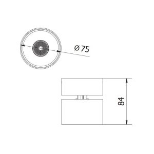 Aplica spot LED rotunda Bianco 8W GTV Alb - Img 2