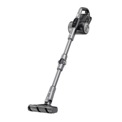 Aspirator vertical fara fir JIMMY H10 Flex, putere 600W, autonomie 80 min, senzor smart pentru detectarea prafului, tehnologie dual ciclonica, tub metalic flexibil, display led inteligent, recipient praf 0.6L, gri