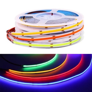 Banda LED COB cu lumina albastra de 12W si 12V, 5m cu difuzor continuu - Img 4