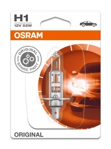 Bec auto H1, 55 W, pentru faruri, halogen, lumina calda, Osram - Img 3
