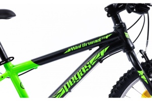 BICICLETA PEGAS MINI DRUMET 20'' NEGRU VERDE - Img 8