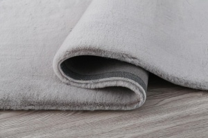 Covor blanita, 70 x 140 cm, Shaggy, Gri deschis, Heinner - Img 2