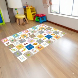 Covor de joaca pentru copii U-Grow, din spuma, pliabil, 2 fete, impermeabil, izolant, 180 x 120 x 1 cm, design educativ - Img 4