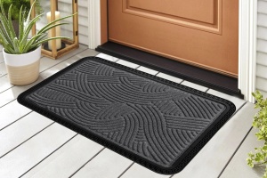 COVORAS INTRARE ANTIDERAPANT CU MARGINE CAUCIUCATA 40X60 CM, GRI, HEINNER HOME - Img 2