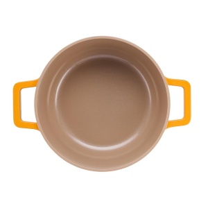 Cratita aluminiu turnat, 2.4L, 20x10 cm, cu capac, Cooking by Heinner - compatibila inductie, interior ceramic antiaderent - Img 4