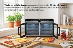 DESHIDRATOR FRUCTE SI LEGUME HEINNER DUALDRY ELITE HFD-KDDB1400BKSS - Img 13