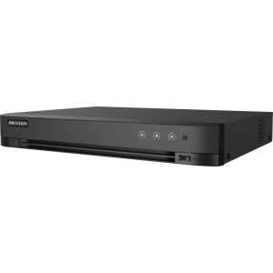 DVR Hikvision 4 canale IDS-7204HUHI-M1/XT, TURBO HD, H.265 Pro+/H.265 Pro/H.265/H.264+/H.264 video compression, BNC interface (1.0 Vp-p, 75 Ω), pana la 8-ch IP camera inputs (pana la 8MP), pana la 4K/8MP @ 8fps(1-ch); 3K/5MP @12fps, 5 signals input