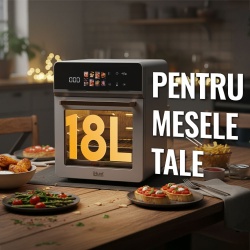 Friteuza cu aer cald iHunt Bro Air Fryer Oven 18L - Img 2