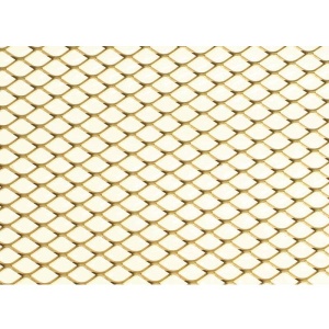 Grilaj decorativ 500x250x0.8mm auriu mat