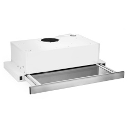 Hota telescopica, 2 motoare, 2 x 95 W, 3 trepte viteza, incorporabila, iluminare led, ZLN-3680, Floria, Alb