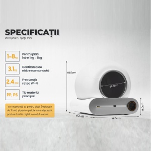 Litiera automata iHunt Smart Cat Litter V1 – Solutia perfecta pentru pisica ta - Img 7