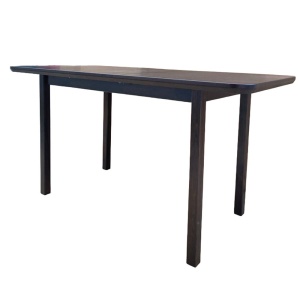 Masa extensibila living si bucatarie, DM4 Maxima, blat MDF Furniruit, lemn masiv, colturi rotunjite, 6 persoane, 120-150x70x76 cm, wenge - Img 2