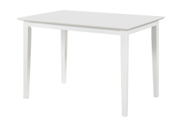 Masa living si bucatarie Bali, MDF, structura lemn masiv, 4 persoane, 112x72x74 cm, alb - Img 2