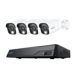 NVR Reolink RLK8-800B4; NVS8-8MB4 Contine un NVR NVS8 si 4 camere B800 4K Ultra HD Security System with Smart Detection Power over Ethernet Person/Vehicle Detection With 8-Channel NVR 2TB HDD Built-In