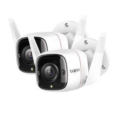 Outdoor Security Wi-Fi Camera, 2-Pack SPEC: 2K (2304x1296), 2.4 GHz, 2T2R, 2 × External Antennas, 1 × Ethernet Port FEATURE: Smart AI Detection and Notifications (motion, people), Sound and Light Alarm, Remote Control, Two-Way Audio, Voice Control (Works - Img 3