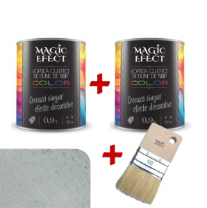 Pachet 1+1, vopsea decorativa, Christal Lagoon, interior, 1.8 litri, Magic Efect