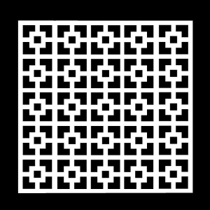 Panou decorativ, model Patrat, MAM 3, D-107, 700 x 2100 x 4 mm