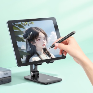 Pen digital, 3 in 1, stylus, compatibil telefon sau tableta, Hoco GM111, Negru - Img 3