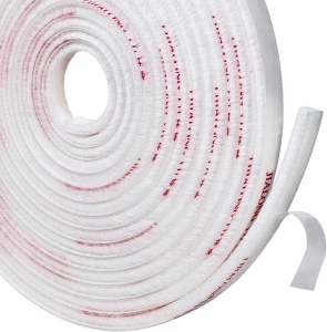 Perie autoadeziva 6 metri, antipraf, 9 x 5 mm, alb, Hafele